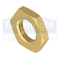 Brass Hexagon Half Nuts (DIN 439), Brass Thin Nuts